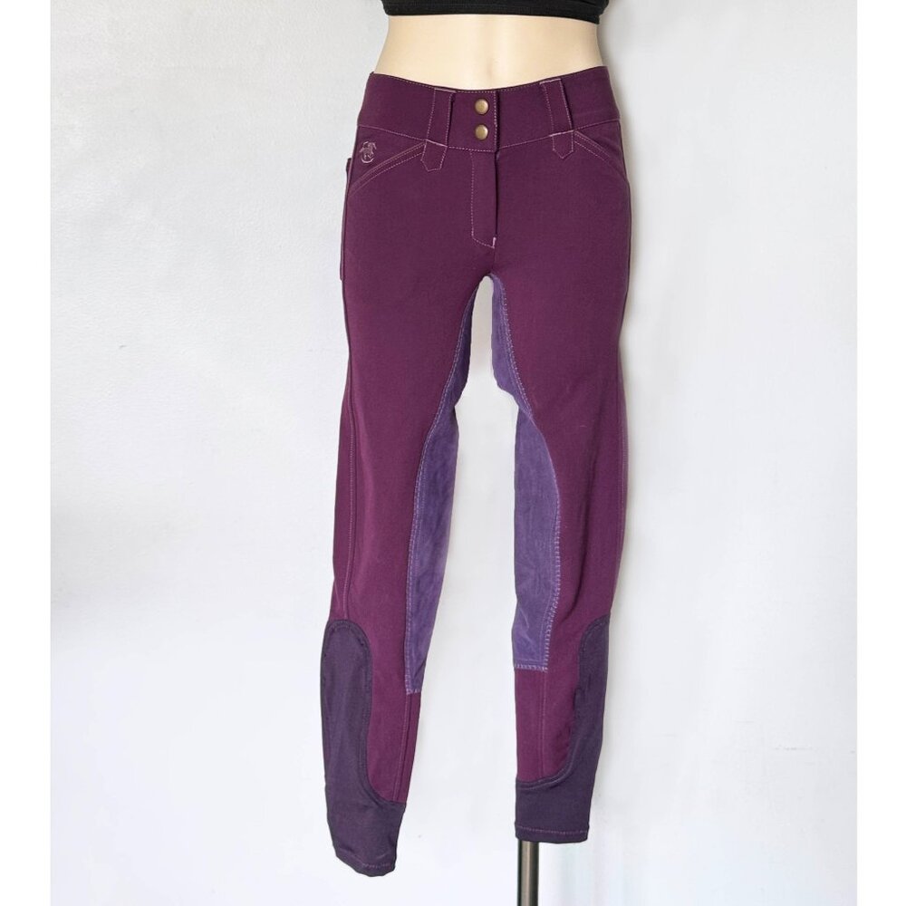 size 22R riding pants PIPER by SMARTPAK women's SHADOW PURPLE ladies Equestrian
